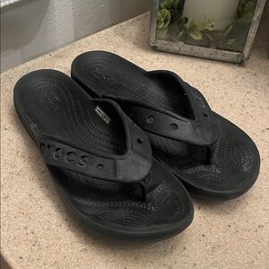 CROCS Classic Black Sandals Unisex- M-7; W-9